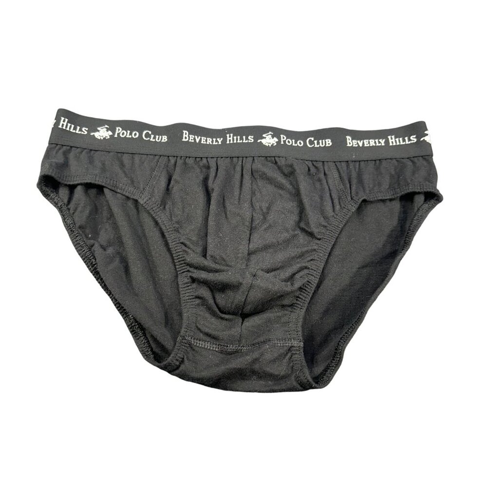 Beverly Hills Polo Club Men's Size Large 42-44 Brief Black New Without Tags